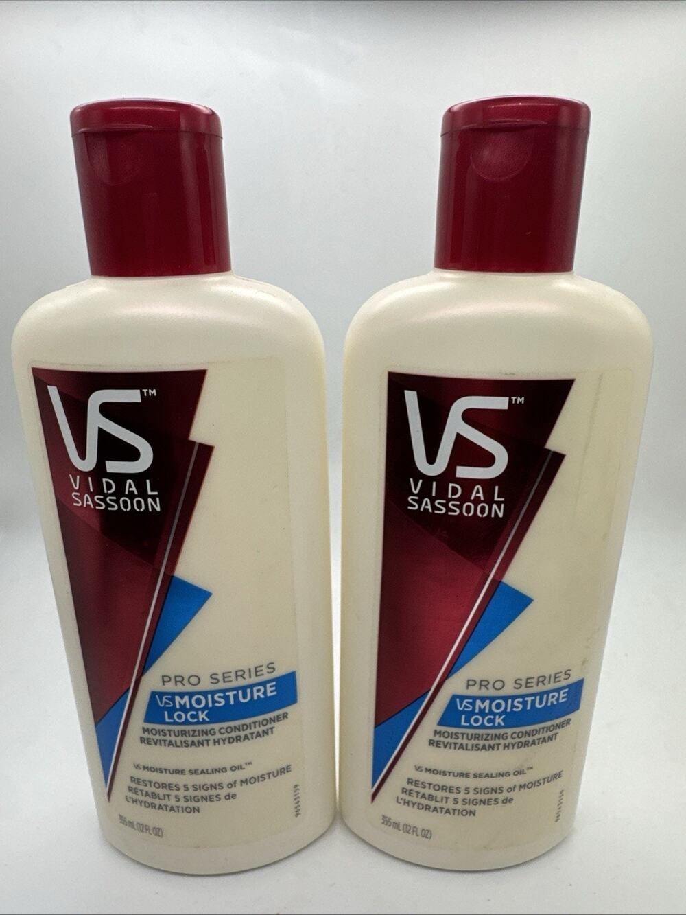 VIDAL SASSOON Pro Series MOISTURE LOCK Conditioner 12 fl oz X2
